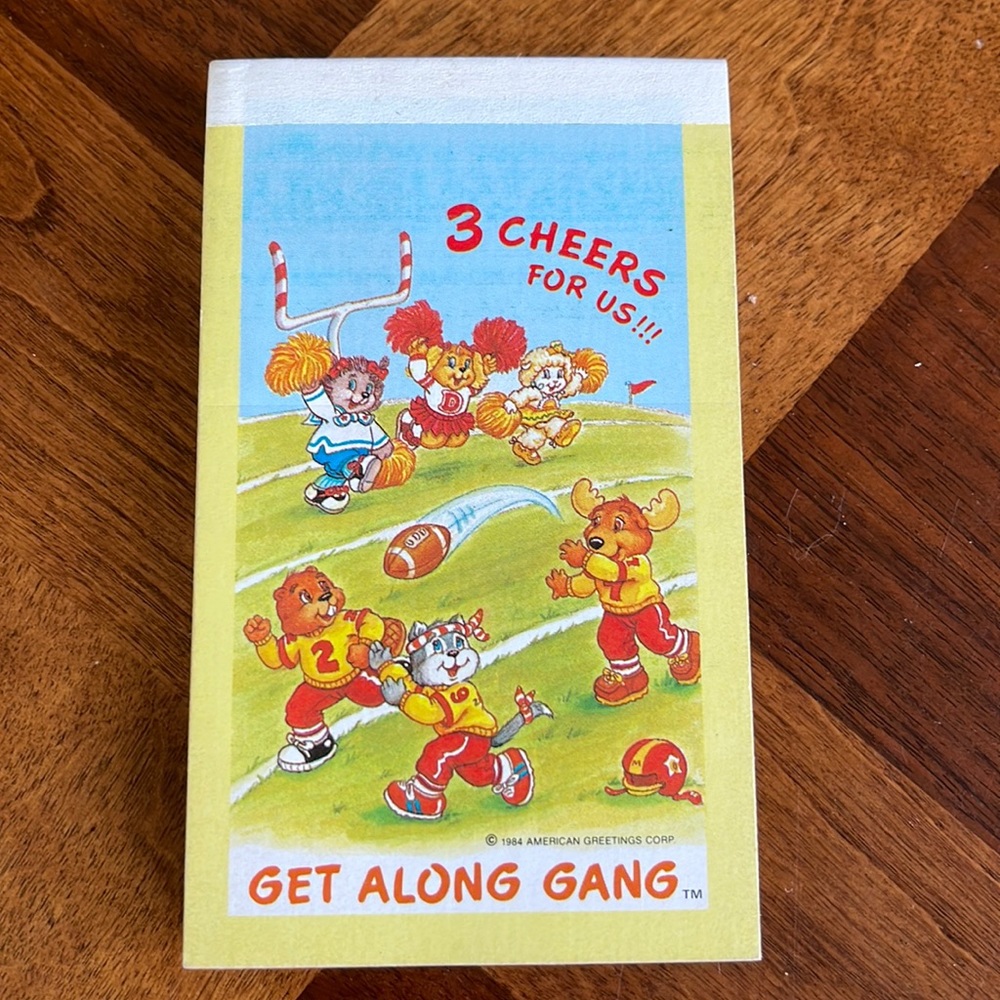 VINTAGE 1984 GET ALONG GANG NOTEPAD - 90 PAGES - CUTE NOSTALGIA!